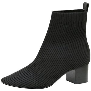 Joie x Revolve Neely Black Knit Stretchy Block Heel Sock Ankle Boots Booties 8